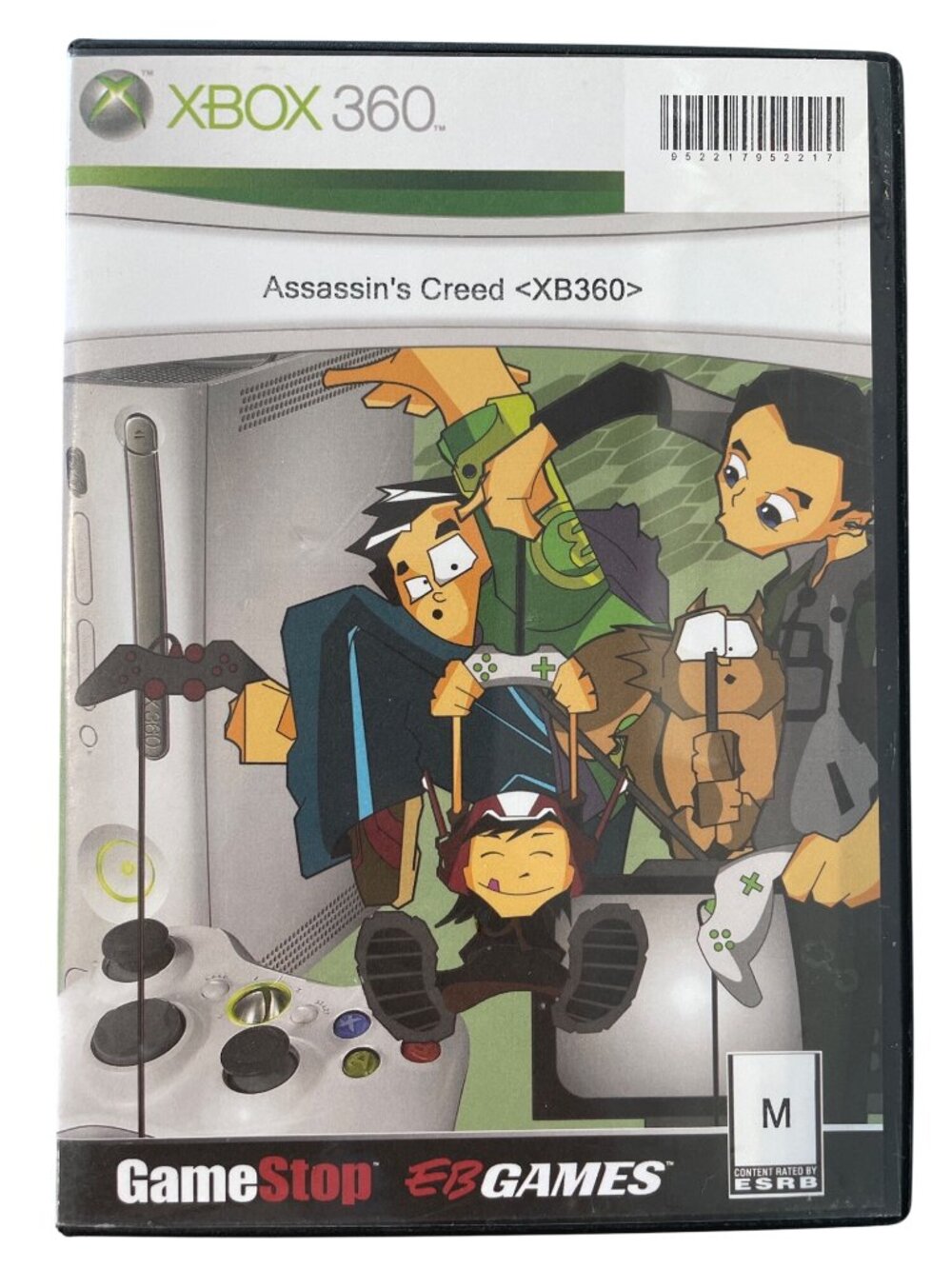 Assassins Creed For Xbox 360 Mature 17+ Rated Ubisoft Game Black Case